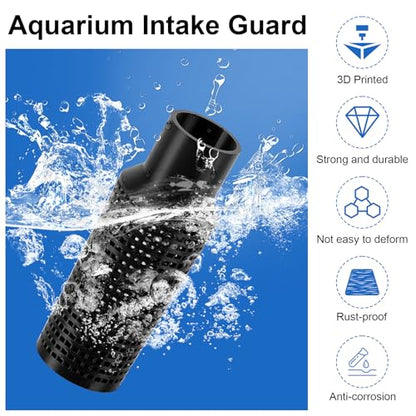 Magluv Aquarium Intake Guard Fit for Fluval 106/107/206/207 Intake Filter, Fish Tank Filter Cover Replacement for Aquameta Aquarium Filter Intake Guard Protects Aquatic Life
