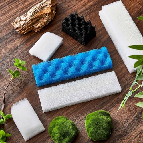 24 Pcs Compatible with Fluval 406/407 Aquarium Filters Sponge Set, Including Foam Pad, Water Polishing Pad, Foam Max, for Replacement Filter Media (Compatible with Fluval 406/407) - style: 406/407