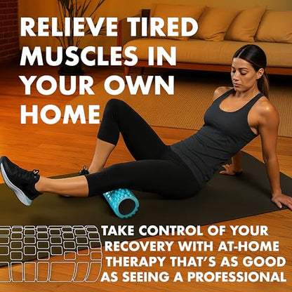 321 STRONG Patented 3-Zone Massage Roller, Medium Density for Exercise - color: Orange