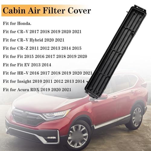 Cabin Air Filter Cover Compatible with Honda CR-V 2017-2021, Honda CR-V Hybrid 2020-2021, Honda CR-Z 2011-2015, Honda Fit 2015-2020, Honda Fit EV 2013-2014,Lid Blower Cover Replace for 80292-TF0-003