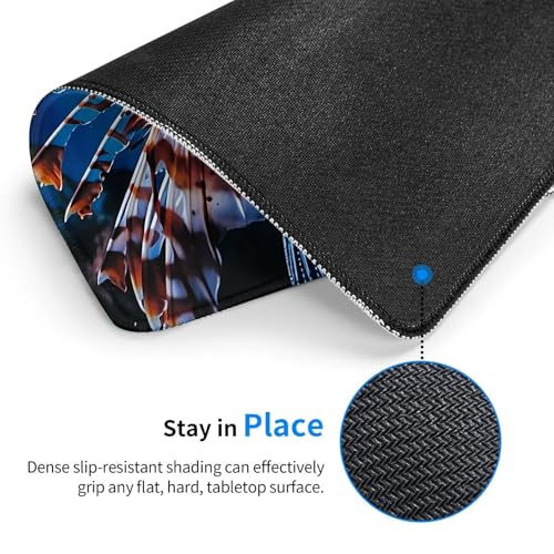 Mouse Pad Square Cute Mouse Pads for Wireless Fish in Fish Tank Mouse Mat with Non-Slip Rubber Base Washable Computer Mousepads Small Mouse pad for Home Office Gaming Working Desk Decor 8.3 x 10.3 in