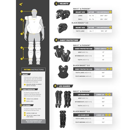 Easton | Phenom Series Catcher's Chest Protector | NOCSAE Certified - color: White, size: Medium