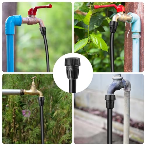 US Standard Faucet Adapter 6pc, 3/4 "Faucet to 1/2" Drip Irrigation Fitting Garden Hose Adapter