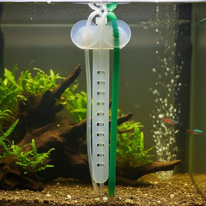 Silicone Aquarium Hose Clip with Suction Cup - Transparent Tubing Organizer for Fish Tank Glass, Holds Air Lines & Filter Hoses (1 Pack)