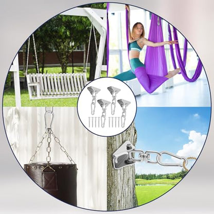 4Pc Heavy Duty Swing Hangers Kit,304 Stainless Steel,1000 LBS Load Capacity