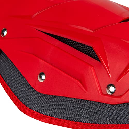 Champro Optimus Pro Catcher/Umpire Leg Guards - color: Scarlet, size: 13.5"