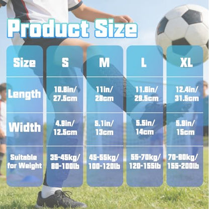Soccer Shin Guards, Shin Defenders for Kids Youth Adult Ski Shin Guards Pads for 2-18 Years Old Calf Compression Sleeve with Honeycomb Pads, Lightweight Calf Protective Gear for Football - size: X-Large