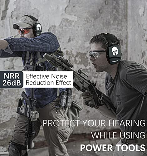 PROHEAR 016 NRR 26dB Shooting Ear Protection, Slim Passive Earmuffs - color: S Black