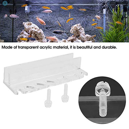 Acrylic Fish Tank Water Plants Tweezer Organizer Storage Bracket Holder for Aquarium Cleaning Tool Shelf