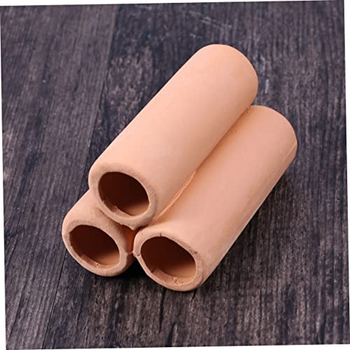 MERRYHAPY Aquarium Decor Ceramic Shrimp House Moss Tube Mineral Tube Plant Pot for Fish Tank