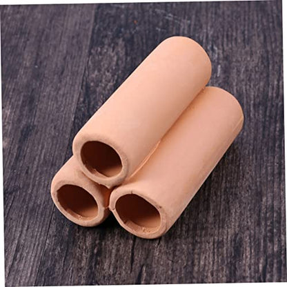 MERRYHAPY Aquarium Decor Ceramic Shrimp House Moss Tube Mineral Tube Plant Pot for Fish Tank