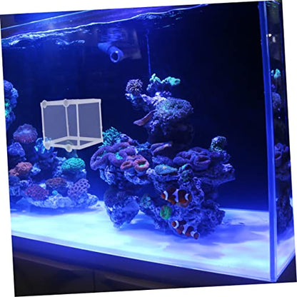 UKCOCO 2PCS Portable Fish Hatching Net Box Water Separation Isolation Breeder for Aquarium Tank Compact Fish Breeding Mesh Hatchery S Durable Cloth Materials
