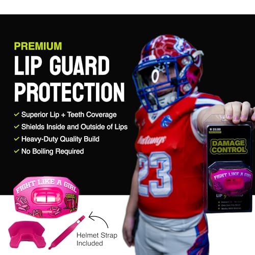 DAMAGE CONTROL Youth Football Mouth Guard – Fight Like Girl - color: Fight Like Girl