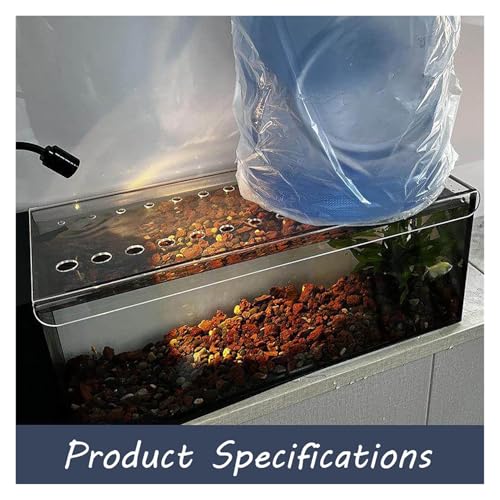 Jump Guard Aquarium Cover, Secure Fish Tank Top, Avoid Cat Catching Fish, Fish Tank Hood Replacement Cover with Vent Port and Feeding Hole(16x8in/40.64x20.32cm) - size: 16x8in/40.64x20.32cm