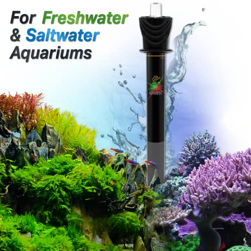Glass Aquarium Heaters with Advanced LED Temperature Control System - for Fresh & Saltwater Aquariums (250 Watts / 70-90 Gallons)