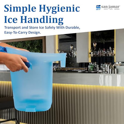 San Jamar Ice Tote, Blue, 16" H, 13-1/4"D, Plastic SILD6000-1 Each