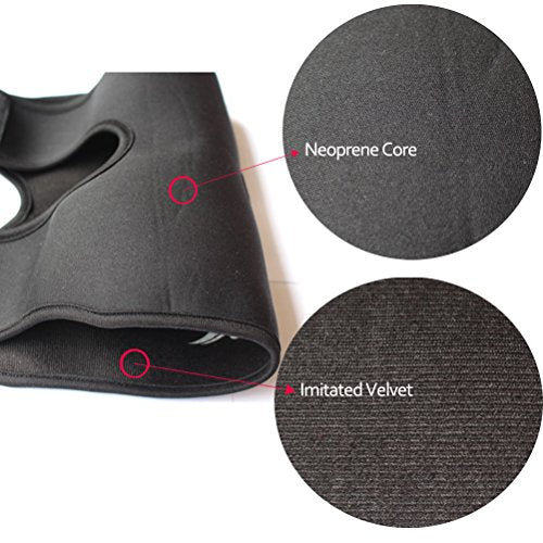 Reusable Hot Cold Therapy Ice Bag Pack (9") Neoprene Core Wrap with Elastic Strap, Portable Moist Heating Brace First aid Ice Compression Sleeves Pain Relief Pad