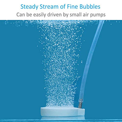 Pawfly 2 Inch Air Stone Disc Aerator Bubble Diffuser for Small Air Pump Aquarium Fish Tank Bowl