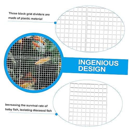 Totority 10pcs Fish Tank Divider Aquarium Isolation Panel Grid Divider for Compartmentalizing Fish Tanks for Projects and Turtle Habitats