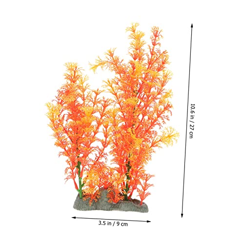 KESYOO Creative Artificial Plant Wear-Resistant Aquarium Grass for Fish Tank Decoration Realistic Desktop Tank Plant Herb