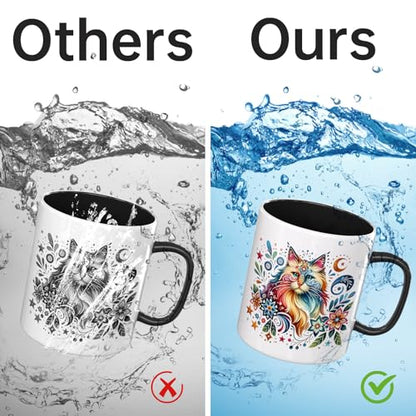 12 PCS UV DTF Cup Wrap Stickers, Folk Art Animal Rub on Transfers for Crafts, Permanent DIY Transfer Decals for 16oz Libbey Glass Cans, Mugs, Candles, Easy to Apply Art Stickers - style: Folk Art Animal