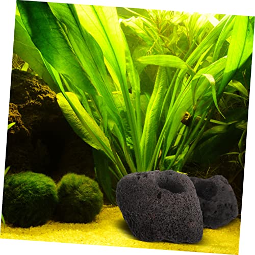 COLLBATH 10pcs Volcanic Plant Fixing Rings for Fish Tank Durable Aquarium Decoration Base for Water Plants Flexible and Easy to Clean for Aquariums