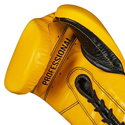 Pro Mex Pro Lace Training Gloves V 3.0 - color: Yellow, size: 16 oz