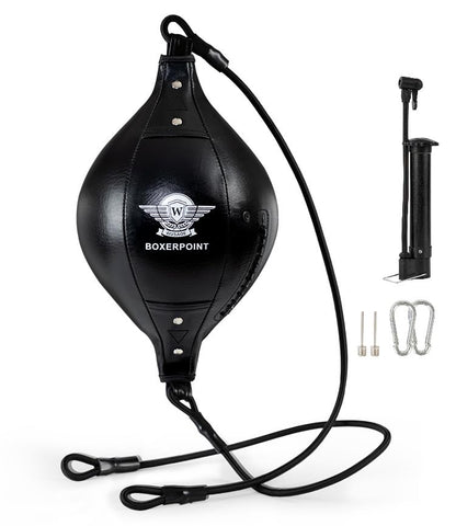 Boxing Double End Punching Ball Striking Punching Bag Kit, Speed Striking Reflex Kit with Bungee Cords Perfect for Reaction, Agility, and Hand Eye Coordination Training