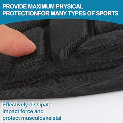 Padded Arm Sleeves Elbow Forearm Crashproof Pads Compression Protection for Football Volleyball Basketball 2 Pack - size: XX-Large