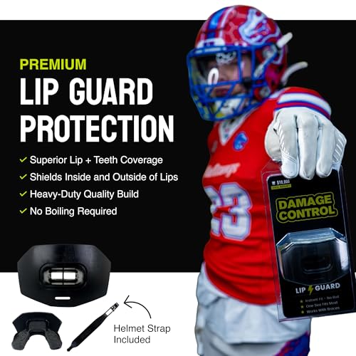 DAMAGE CONTROL Youth Football Mouth Guard – Black - color: Black
