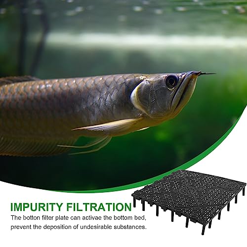 Totority Aquarium Substrate 40Pcs Under Gravel, Aquarium Plates Fish Tank Bottom Plate Splicing Combination Clapboard Undergravel 55 Gallon