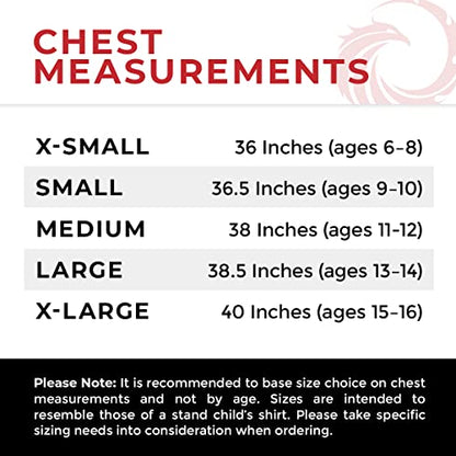 Kids Champion Reversible Chest Protector Gear for Boxing, Sparring. Karate, Muay Thai and Taekwondo, MMA Gear, Youth Body Shield Protective Gear, Martial Arts Training Equipment - size: Large