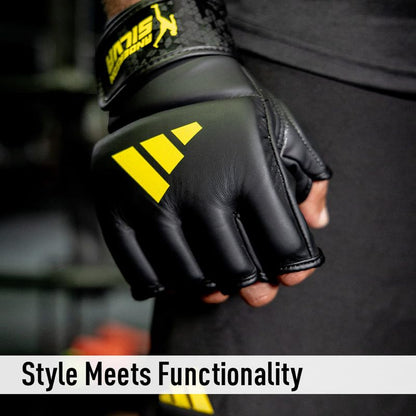 Adidas x Anderson Silva Everyday Use Training and Grappling Gloves - MMA Fight Style, PU Outer Shell, Tested and Designed by the Legend - size: Small
