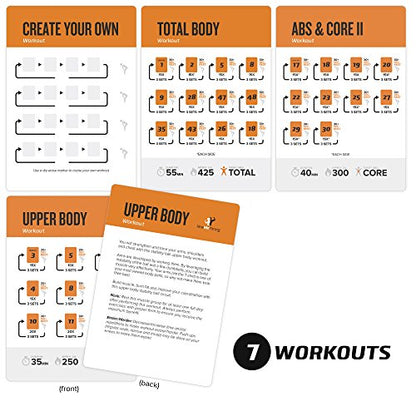 Stability Workout Cards - Instructional Fitness Deck for Women & Men, Beginner Fitness Guide to Training Exercises at Home or Gym - style: Stability