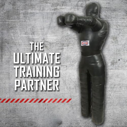 Combat Sports Legged Grappling Dummy – 35 to 140 lb Nylon Training Partner for MMA, Jiu-Jitsu, Wrestling, Takedowns, Throws, Submissions & Striking | Reinforced vinyl nylon build, realistic leg design for takedowns throws submissions, 35-140 lb options, s