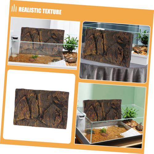 Happyyami Reptile Tank Background Board for Aquariums and Turtle Tanks Versatile Habitat Decoration Scenic Effect Aquarium Backdrop for Enhanced Depth