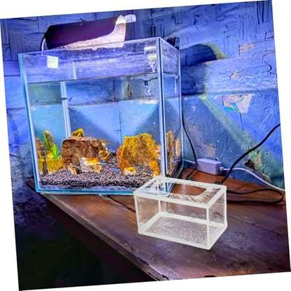 Aquarium Mesh Fish Net for Fry Incubator Suction Cup Breeding Box Betta Fish Aquarium Net