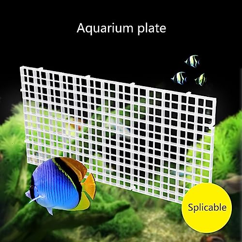 6Pcs Grids Bottom Isolate Tray Aquariums Divider Tray Fish Tanks EggCrate Light Diffuser Divider Filter AquaticSupply