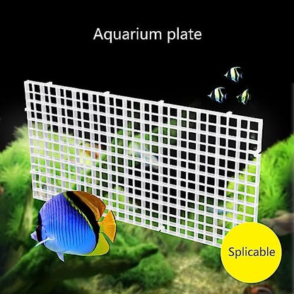 6Pcs Grids Bottom Isolate Tray Aquariums Divider Tray Fish Tanks EggCrate Light Diffuser Divider Filter AquaticSupply