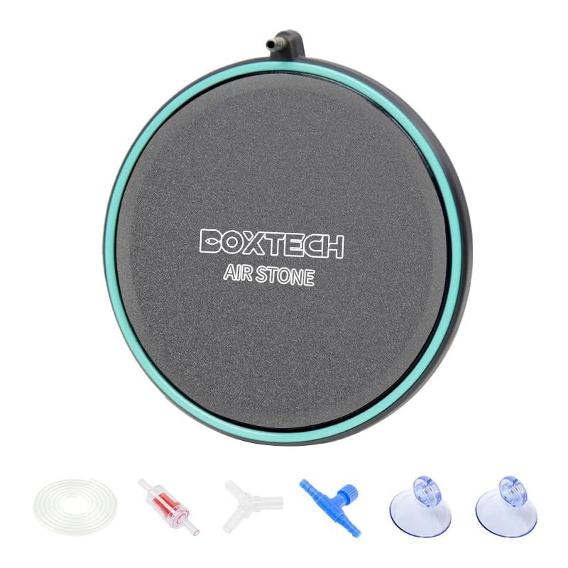3.2 Inch Air Stone for Aquarium – Quiet High Dissolved Oxygen Diffuser with Control Valve, Nano Bubbles Airstone Kit for Betta, Nano Tank, Shrimp & Freshwater/Saltwater Fish Tanks - size: 3.2 inch