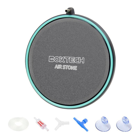 5.2 Inch Air Stone for Aquarium – High Output Dissolved Oxygen Diffuser with Control Valve, Ultra-Quiet Nano Bubble Airstone for Large Fish Tanks, Breeding Tanks, Reef & Hydroponic Systems - size: 5.2 inch