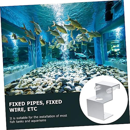 1pc Stainless Steel Water Clamp for Fish Tank Multifunctional Fixing Clip for Aquarium Water Holder Secure Hose Fixator and Tube Stability