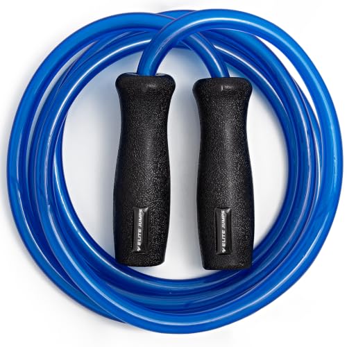 Elite Jumps Muay Thai 2.0 Weighted Jump Rope for MMA, 1.1 lbs, 8 ft - color: Blue