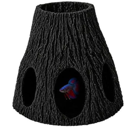 Volcano Fish Hide for Aquarium – Loach Cave, Shrimp Hide & Fish Hideout | Natural Look Aquascape Cave