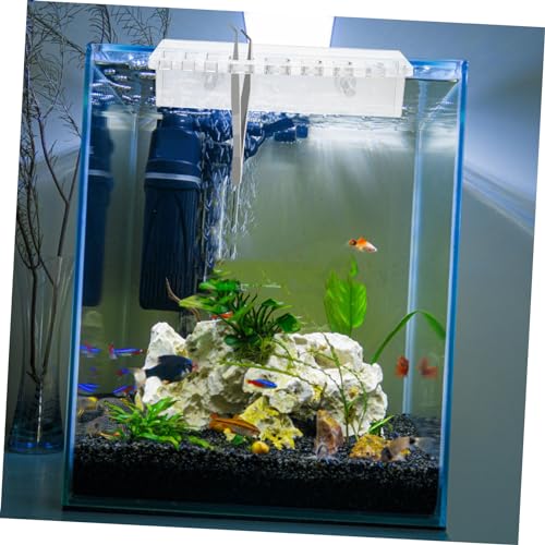 YARNOW Aquarium Storage Rack Acrylic Plant Holder for Fish Tank Tool Organizing Mount