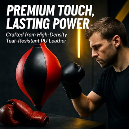 TARSHYRY Double End Bag Boxing Ball,PU Leather Double End Punching Bag Boxing Striking Improve Reflexes, Fast Speed Hanging Boxing Ball for Training, TARSHYRYzinw1pgkq0