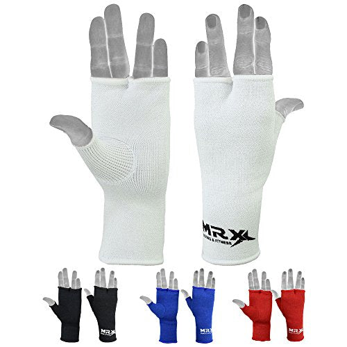 MRX Muay Thai Boxing Inner Gloves Protective Hand Wrap - color: White, size: X-Large