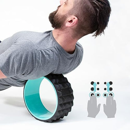 Chirp Wheel XR 10" Acupressure Back Roller for Muscle Relief, Mint | Acupressure Back Roller, Spinal Traction Wheel, Foam Roller for Trigger Points, Deep Tissue Back Massager, 10 Inch - size: 10 Inch Mint