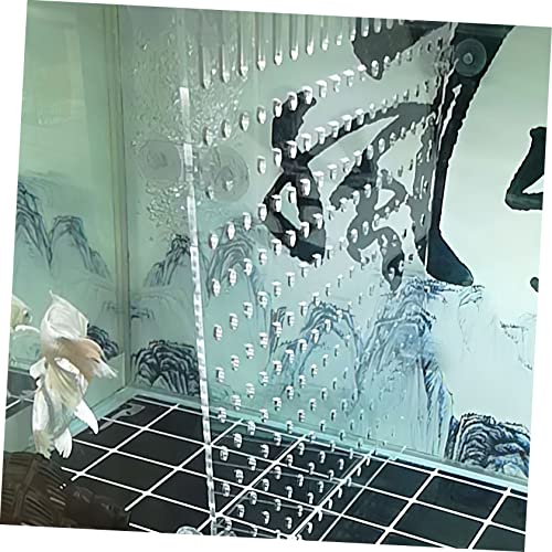 DIY Acrylic Fish Breeding Divider Board Aquarium Separator for Fish Tanks Durable Transparent Isolation Panel with Suction Cups for Betta and Guppy Care