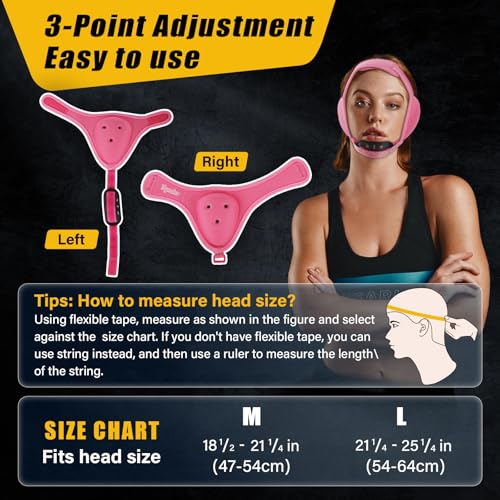 Trymaker Wrestling Headgear, Youth Wrestling Head Gear with Chin Cup | Two Size, Sorf Ear Guard, Sandwich Layer Design, Lightweight, MMA, Jiu-Jitsu, BJJ - size: M (18 1/2" - 21 1/4"), style: Pink